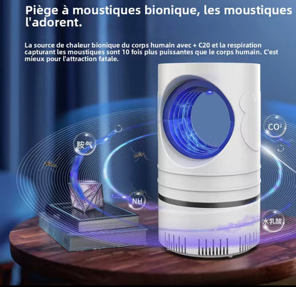 1 PC électrique mouche insectes moustique tueur lumière LED piège lampe de contrôle petite pravage avec alimentation USB et adaptateur